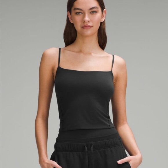 Wundermost Ultra-Soft Nulu Spaghetti-Strap Cami Tank Top In Black - Picture 1 of 9